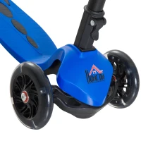 HOMCOM® Tretroller Scooter Kinderroller 3 Räder Blau(m-5)