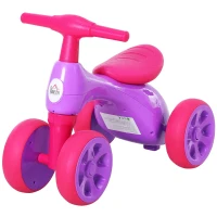 HOMCOM® Laufrad Lauffahrrad Balance Bike 18-36 Monate „BB“ -Klang Ruhig & Sicher PP Lila 57 x 33,5 x 42,5 cm(m-3)