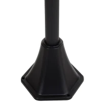 Outsunny® Solar Gartenlaterne mit LED Laterne Wegleuchte 91/200 Lumen H170cm Schwarz(m-10)