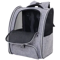 PawHut® Transporttasche Reisetasche Haustierrucksack 3 Eingang mit Festgurte Oxfordstoff 32 x 26 x 42 cm(m-5)