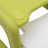 HOMCOM Kinderhochstuhl Multifunktion Babyhochstuhl mit Schaukelfunktion grün(m-2)