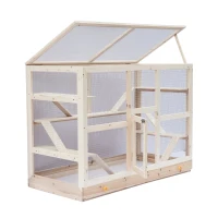 PawHut XXL Nagervilla Hamsterkäfig Kleintierkäfig Holz Schublade groß(m-11)