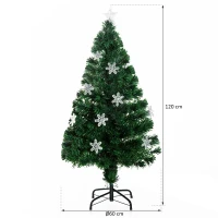 HOMCOM® Künstlicher Weihnachtsbaum | Tannenbaum | ∅60 x 120 cm | Grün(m-2)