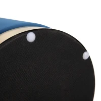 HOMCOM® Hocker Sitzhocker Fußhocker Leinen Blau(m-9)