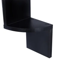 HOMCOM® Wandregal Eckregal Zickzackregal schwarz(m-8)