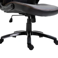 Vinsetto Bürostuhl Wippfunktion verstellbare Armlehnen Farbe Kaffee(m-9)