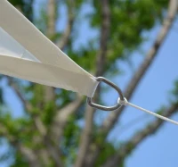 Sonnensegel Sonnendach Sonnenschutz  Neu - Maße: 5x5x5m | Farbe: Creme | Stoffe: 160g/m² Polyester(m-2)