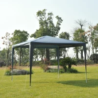 Outsunny® Pavillon Partyzelt 3x3m blau(m-2)
