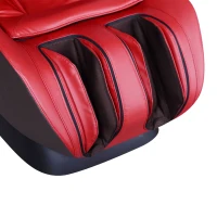 HOMCOM Massagesessel Relaxsessel Luxus Fernsehsessel Kunstleder Rot(m-9)