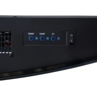 HOMCOM® Elektrokamin | Kaminofen | 1000 / 2000 W W | Inkl. Fernbedienung | 88,5 x 13,5 x 56 cm | Schwarz(m-8)