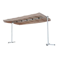 Outsunny® Standmarkise 3,75m x 2.5m Gartenmarkise Alu(m-7)