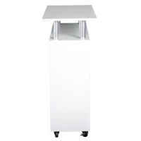 HOMCOM® Küchenwagen Servierwagen Rollwagen mit 6 Fächern Weiß(m-6)