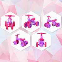 HOMCOM® Laufrad Lauffahrrad Balance Bike 18-36 Monate „BB“ -Klang Ruhig & Sicher PP Lila 57 x 33,5 x 42,5 cm(m-8)