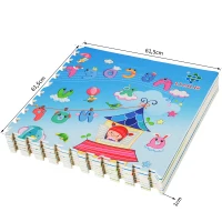 HOMCOM® 12 tlg Puzzlematte Alphabet Zahlen  L61,5 x B61,5 x T1 cm(m-2)