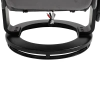 HOMCOM® Massagesessel mit Hocker Heizfunktion 76 x 80 x 102 cm Grau(m-11)