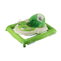 HOMCOM® Laufhilfe für Baby Gehfrei Babywalker Klappbar Höhenverstellbar grün(m-6)