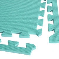 HOMCOM® Puzzlematte 24 tlg Matte Spielmatte Bodenschutzmatte Bodenmatte Turnmatte EVA (bunt)(m-3)