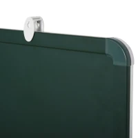 Dubbelzijdig whiteboard & krijtbord met pennenbakje memobord wit + groen(m-10)