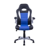 Homcom Bürostuhl Schalensitz Chefsessel Drehstuhl Homcom blau(m-1)