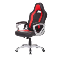 HOMCOM® Chefsessel Gamingsessel Massage Heizung Rot  Schwarz(m-7)