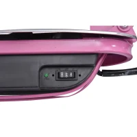 HOMCOM Scooter Elektroscooter Elektroroller Roller E-scooter klappbar mit Sitz 120W rosa(m-4)