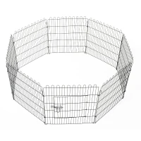 PawHut® Hunde Welpengitter Freilaufgehege Freigehege Welpenauslauf 71x76cm(m-5)