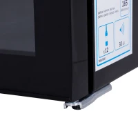 HOMCOM® Weinkühlschrank Freistehender Einzonen-Kühlschrank 12 Flaschen 11-18 °C ESG(m-10)