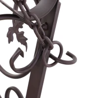 Outsunny® Hollywoodschaukel für 2 Personen Gartenschaukel mit Ablagen Stahl Braun(m-10)