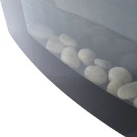 HOMCOM® Elektrokamin | Kaminofen | 1000 / 2000 W W | Inkl. Fernbedienung | 88,5 x 13,5 x 56 cm | Schwarz(m-10)