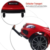 HOMCOM® Elektroauto für kinder 1 Motor Fernbedienung Musik Mercedes Kinderspielfahrzeug(m-7)