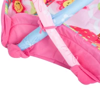 HOMCOM® Kinderteppich Tiere Krabbeldecke mit Spielbogen Bunt Käferform(m-9)