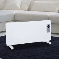 HOMCOM® Heizgerät Elektroheizung Timer mit Fernbedienung 1000/2000W Weiß(m-1)