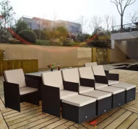 Outsunny® Polyrattan Gartenmöbel 27 tlg. Gartenset Sitzgruppe Garnitur(m-4)