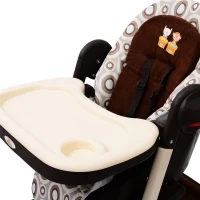 Kinderhochstuhl Treppenhochstuhl Babyhochstuhl Kinderstuhl verstellbar mit Korb(m-3)