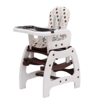 HOMCOM® 3 in 1 Kinderhochstuhl - Kombihochstuhl - Kaffeebraun(m-1)