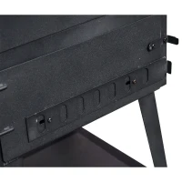 Outsunny® Grill mit Pizzaofen - Pizzagrill mit Thermometer(m-8)