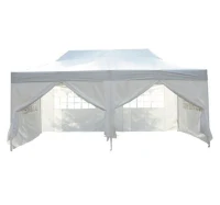 Outsunny® 3x6 m Faltpavillon weiß Faltzelt Gartenzelt inkl. 6 Seitenteile(m-1)