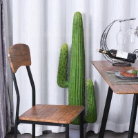 HOMCOM Essgruppe mit 2 Stühlen, Esszimmergarnitur, Sitzgruppe, Tischgruppe, Schwarz, 109 x 70 x 75 cm (Tisch), 50 x 48 x 95 cm (Stuhl)(m-9)