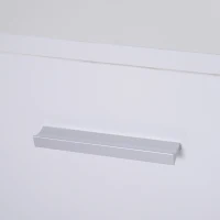 HOMCOM® Kommode Standschrank Sideboard Schubladenkommode Beistellschrank verstellbar Fach mit 2 Schubladen 106 x 35 x 76 cm(m-8)