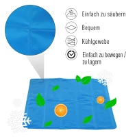 PawHut® Kühlhundematte Hundematte Haustier Kühlmatte Haustier-EIS-Pad Blau(m-6)