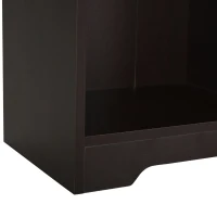 HOMCOM® Schrank Kommode Küchenschrank Würfelregal mit 6 getrennte Gitter Kaffeefarbe(m-10)