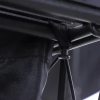 Outsunny Einpflanzstation, Werkbank, Metall, Schwarz(m-9)