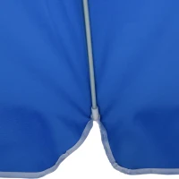 Outsunny® Sonnenschirm Strandschirm Kippfunktion Sonnenschutz verstellbar Blau(m-5)