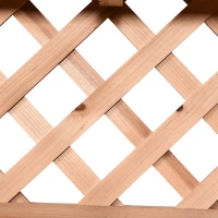 Outsunny® Pflanztisch Gärtnertisch für Garten Terrasse Balkon Blumentisch 2 Stufen mit Schublade Garten Massivholz(m-10)