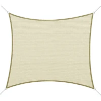 Żagiel Przeciwsłoneczny Prostokąt 3x4m HDPE Kremowy Outsunny®(m-1)