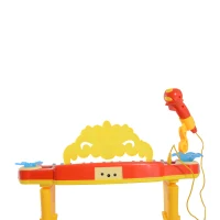 HOMCOM Kinder Mini-Klavier MP3 inkl. Hocker 32 Tasten gelb(m-10)