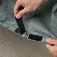 HOMCOM® Abdeckung Schutzhülle für Wohnmobil Grau 762x225x220cm(m-6)