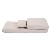 HOMCOM klappbarer Schlafsessel Schlafsofa Gästebett creme(m-4)