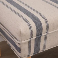 HOMCOM® Polsterbank Schuhbank Sitzbank Fußschemel Gepolstert Schaumstoff Gummiholz(m-9)