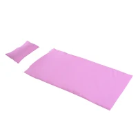 HOMCOM Babywiege Babybettset Schaukelwiege mit Bettwäsche pink(m-8)